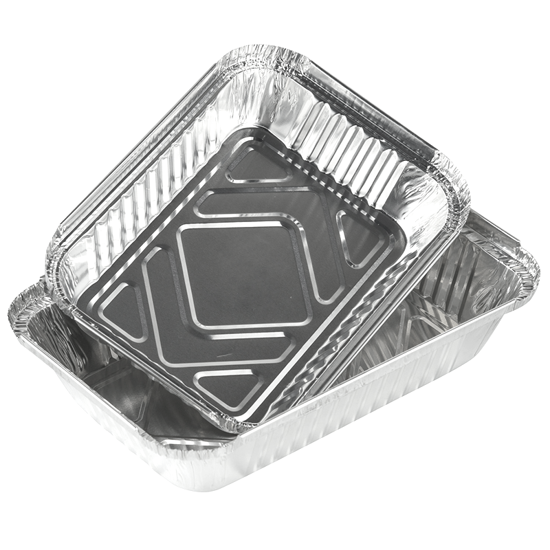 570ml oblongis Aluminium Foil Continens Ak195