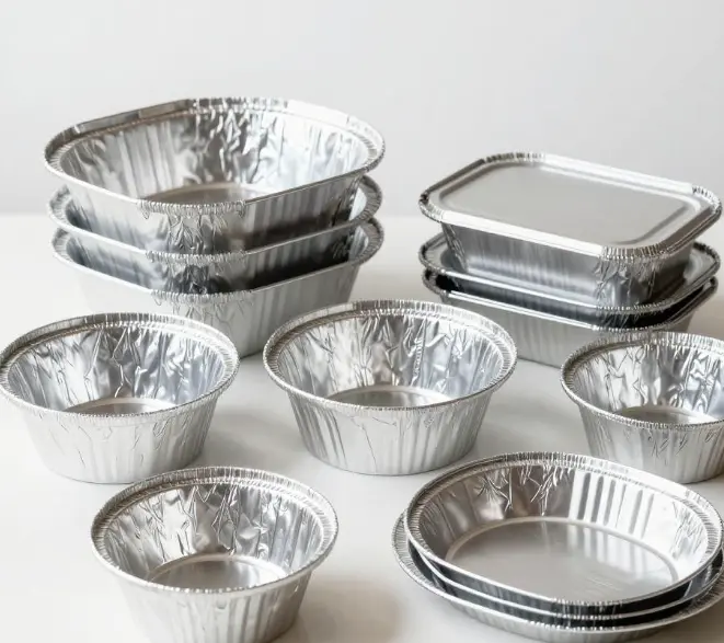Potesne Congelo Cibum in Aluminium Foil Continentes?